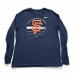 Nike San Francisco Giants Authentic Collection Long-Sleeve Tee — Black, Size Med